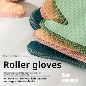 Double Sided Silicone Pet Tóc Loại Bỏ Bàn Chải Và Tóc Loại Bỏ Thiết Lập, Mèo Tóc Loại Bỏ Bàn Chải Găng Tay Găng Tay - Product Image 5