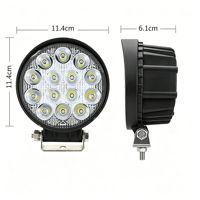 4.5Inch 42W Round LED Work Light IP68 Waterproof 12-48V Auxiliary Driving Lamp Offroad Car Truck Forklift Machinery 2800 Lumens