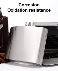 Du lịch túi 8 oz thép không gỉ hip flasks Set xách tay Whiskey rượu vang nồi laserable Nâu Da Hip <span class=keywords><strong>Flask</strong></span> groomsmen Quà Tặng - Product Image 3