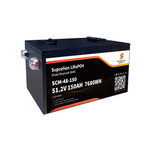 SUPCELION EU Stock 51.2V 150AH Baterai LiFePO4 Terintegrasi BMS untuk Mobil Camping/EV Bluetooth 5.0 IP62 Garansi 10 Tahun 4000 Siklus - Product Image 1