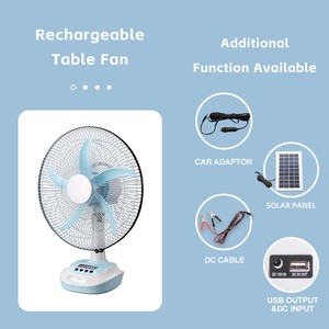 <span class=keywords><strong>พัดลม</strong></span>ตั้งโต๊ะพลังงานแสงอาทิตย์แบบชาร์จไฟได้16นิ้ว - Product Image 3