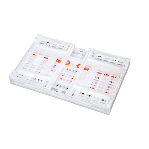 Caisses pliables en plastique Hongrun 440x330x210mm pour le stockage et le transport de fruits et légumes, capacité de charge 25kg - Product Image 1
