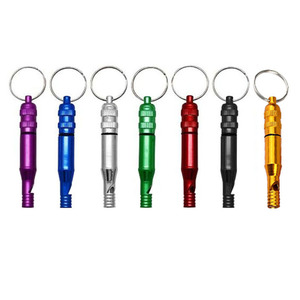 Porte-clés sifflet 2-en-1 multifonction avec étui à pilules, étanche et scellé, pour arbitres <span class=keywords><strong>de</strong></span> sport et entraînement - Product Image 1