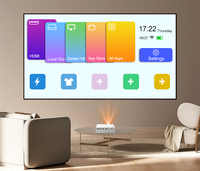 Projecteur LED DLP 4K Jenovox M5000 Mini avec batterie intégrée, Android 13, 1000 lumens ANSI, correction automatique de la distorsion trapézoïdale pour une utilisation en extérieur