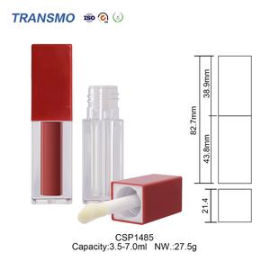 Tubes de brillant à lèvres vides personnalisables avec logo, 3,5-7,0 ml, emballage en plastique avec pinceau pour blush – Vente chaude - Product Image 2