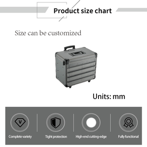 Everest APC024 Op maat gemaakte harde aluminium koffer, draagbare opbergkoffer voor reizen - Product Image 4