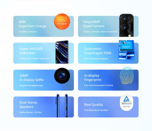 <span class=keywords><strong>Realme</strong></span> <span class=keywords><strong>7</strong></span> <span class=keywords><strong>Pro</strong></span> Versione Globale Pronta Consegna 8GB 128GB 64GB Fotocamera AI 65W FG 6.4'' FHD Fullscreen Octa Core 4500mAh Telefono Cellulare - Product Image 3