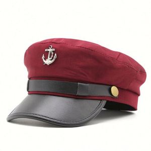 Hot Sale Trend Casual Street Sports <b>Beret</b> Spring Summer Breathable Anchor Design Woman British Fashion <b>Beret</b> Hat - Product Image 2