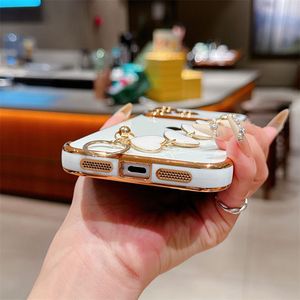 เคสโทรศัพท์ลายหัวใจพร้อมสายคล้องมือแบบกำไลข้อมือสำหรับ iPhone 18 Pro Max 14 15 16 17 - Product Image 6