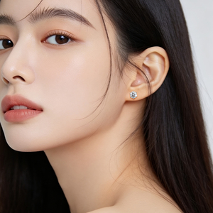 Pendientes <span class=keywords><strong>de</strong></span> Botón <span class=keywords><strong>de</strong></span> Moissanita VVS <span class=keywords><strong>de</strong></span> 0.5CT 1CT 2CT 3CT <span class=keywords><strong>en</strong></span> <span class=keywords><strong>Plata</strong></span> <span class=keywords><strong>de</strong></span> Ley 925 Bañada <span class=keywords><strong>en</strong></span> <span class=keywords><strong>Oro</strong></span> con Certificado GRA - Product Image 5