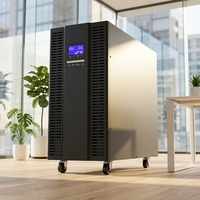 Onduleur double conversion en ligne de haute qualité 20 kVA avec écran LCD, alimentation monophasée de secours pour TPV/CCTV/Routeur/PC OEM/ODM