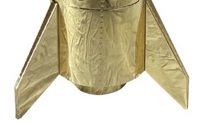 Muebles de aviación antiguos a buen <span class=keywords><strong>precio</strong></span>, gabinete de cohete, gabinete de decoración de aluminio dorado para Club Bar, sala de estar - Product Image 6