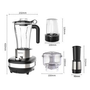 HappyPartner Mixeur Électrique Multifonction 4-<span class=keywords><strong>en</strong></span>-<span class=keywords><strong>1</strong></span> : Blender, Extracteur de Jus, Broyeur, et Machine à Smoothies <span class=keywords><strong>Silvercrest</strong></span> - Product Image 6