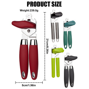 Đa chức năng nhà bếp Jar mở dễ dàng xoay núm cầm tay bia rượu vang Mở Chai thép không gỉ mịn cạnh Hướng dẫn sử dụng có thể mở - Product Image 6