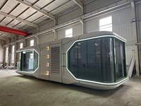 Casa Contenedor Prefabricada Impermeable de Diseño Moderno, Lujosa, para Dormitorio de Trabajadores, Sala de Estar, Nuevo Diseño de Cápsula Espacial