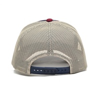Gorra Richardson 112 de malla en blanco al por mayor, con logo personalizado en relieve, para hombre, de 5 paneles, deportiva, transpirable, para exteriores