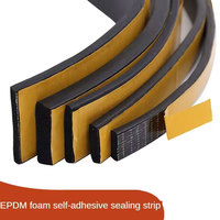 Ruban adhésif en mousse de caoutchouc EPDM auto-adhésif, imperméable, isolant, pour le remplissage des espaces entre les portes et les fenêtres, insonorisant et amortissant