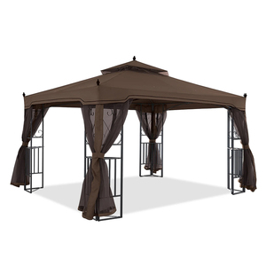 Gazebos à toit souple Gazebos les mieux notés Pergolas et kiosques avec toit en tissu Gazebos et pergolas pour jardin avec structure en métal - Product Image 3