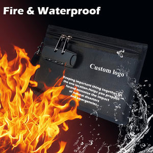 Bolsa Ignífuga para Dinero en Efectivo, Portadocumentos Impermeable con Cierre, Protege Documentos Importantes, Pasaportes y Objetos de Valor - Product Image 2