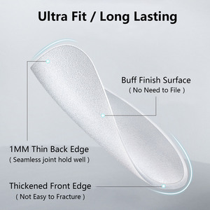 420 pcs Acrylic mềm Gel Nail lời khuyên đầy đủ Bìa móng tay giả thiết lập cho phần mở rộng - Product Image 4