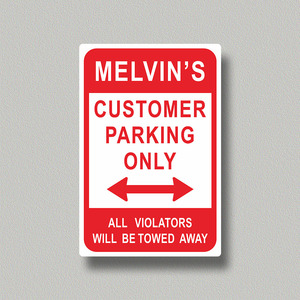 Segnaletica stradale privata personalizzata in alluminio e i trasgressori in PE verranno rimorchiati - Product Image 1