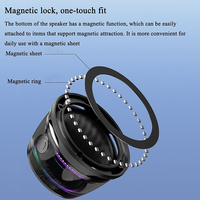 G200 Haut-parleur magnétique BT5.3 Haut-parleur extérieur portable et sans fil Lumière d'ambiance colorée Mini Subwoofer