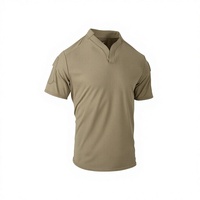 T-shirt tactique unisexe à col en V et manches courtes, séchage rapide, respirant, anti-humidité, pour le sport et les activités estivales en extérieur, avec poche