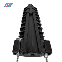 Pince d'ancrage de câble en fibre pour l'extérieur Impasse en plastique avec fil en acier inoxydable pour câble 8-12mm pour réseaux POE 4G GSM GPRS