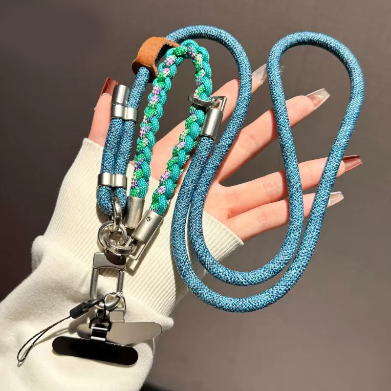 120 Pièces Cordons Téléphone Portable - Sangles Amovibles, Mousquetons - Pour étui, Anneau Fendu - Noir
