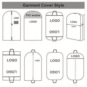 Brand New Non-Woven Fabric Transparent <b>Window</b> Foldable Suit <b>Cover</b> Custom Dust Bags Luxury Garment Bag With Logo - Product Image 4