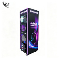 Distributeur automatique de nettoyage et de désinfection de casques de moto SDK Écran tactile 12 pouces Acier inoxydable Paiement multiple