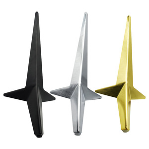 <span class=keywords><strong>Gambe</strong></span> per Divano e Letto in Acciaio Nordico a Tre Punte a Forma di Diamante Allungate - Product Image 5