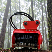 Trinciatrice Forestale a Tamburo per Skid Steer, Accessorio per Mini Caricatore Frontale, Attrezzatura Forestale