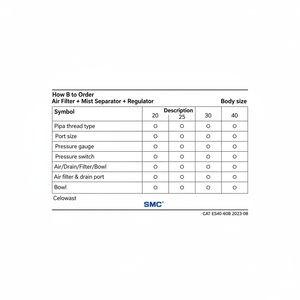 Combinación de filtros de aire SMC Pneumatics, - Product Image 1