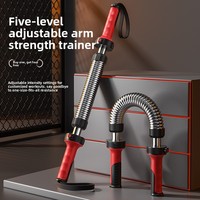 Appareil d'entraînement de force réglable pour hommes, équipement multifonctionnel de musculation des bras et des pectoraux, bâton de fitness à ressort pour la force des bras