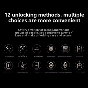 Xiaomi ล็อกประตูอัจฉริยะ4Pro หน้าจอใหญ่ช่องมองลายนิ้วมือรหัสผ่านใบหน้าปาล์มจดจำหลอดเลือดดำ XMZNMST01ZY Android <span class=keywords><strong>WIFI</strong></span> - Product Image 4