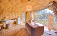 Hôtel de luxe préfabriqué Stargazing Safari Pvc Glamping Igloo Dôme Tente