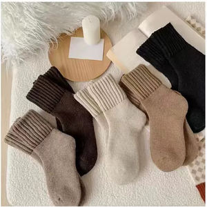 3 Pares de Calcetines de Lana de Invierno para Mujer, Cálidos, Coloridos, Felpa, Suaves, Calcetines Postparto, Calcetines para Dormir, Blancos, Vaslcare - Product Image 2