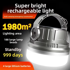 Lanterne solaire LED WOSEN pour le camping, lampe de tente rechargeable pour la randonnée, ventilateur, crochet de suspension, lampe torche SOS, matériau ABS, utilisation résidentielle, IP66 - Product Image 2