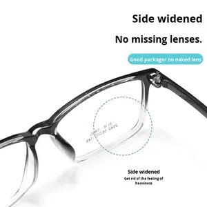 Classico colore sfumato TR90 occhiali da vista ultraleggeri cornice semplice Design quadrato comodo 2042CF uomo diamante - Product Image 3