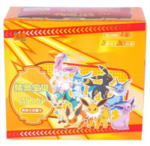 Groothandel Hoge Kwaliteit 30 Pcks/Box Tcg Poke Mon Booster Kaarten Eif Baby 1.0 Verzamelbare Cartoon Kaarten Ruilen Poker Kaarten - Product Image 2