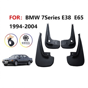Pour BMW Série 7 E38 Garde-boue 1994-2003 Garde-boue en plastique Noir Déflecteurs de pneus - Product Image 5