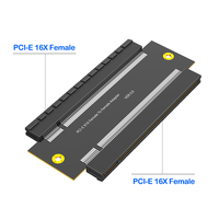 Adaptateur HLT PCI-E X16 Femelle-Femelle, Convertisseur Riser PCI Express 3.0 16X vers 16X avec Protection OTP