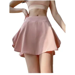 Của Phụ nữ sexy Mini quấn qua khăn yoga ba lê váy ngắn Spandex dành cho người lớn cô gái dancewear ăn mặc giản dị vũ công lớp học đào tạo sử dụng