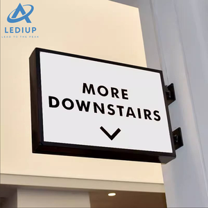 Lediup rõ ràng đầy màu sắc Acrylic vuông dẫn ánh sáng Hộp bảng hiệu với biểu tượng tùy chỉnh cho quảng cáo ánh sáng hộp hiển thị - Product Image 2