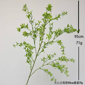 Arrangement de fleurs artificielles feuilles vertes pour décoration de mariage - Product Image 6