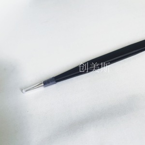 Pince à épiler en acier inoxydable épaissi, pince à épiler antistatique durcie, pointe fine et courbée, outil de précision pour extension de cils. - Product Image 4