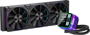 <span class=keywords><strong>Gamer</strong></span>-X CUP Refroidisseur d'eau ARGB PWM 120mm RGB Lighting Liquid AIO Cooler CPU Liquid Cooling <span class=keywords><strong>PC</strong></span> Ceramic Bearing 320W - Product Image 4
