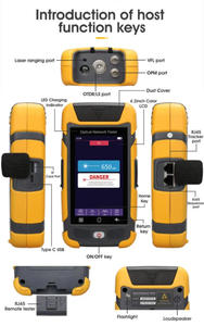 High Performance Optical Network Tester Automatic OTDR VFL OPM OLS Event Map <b>RJ45</b> <b>Cable</b> Tester LED Lighting for FTTH Use - Product Image 5