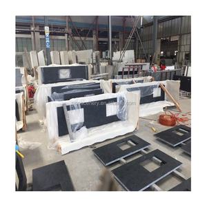 <span class=keywords><strong>Plan</strong></span> <span class=keywords><strong>de</strong></span> <span class=keywords><strong>travail</strong></span> <span class=keywords><strong>de</strong></span> <span class=keywords><strong>cuisine</strong></span> en <span class=keywords><strong>granit</strong></span> brun Angola Trous d'évier rectangulaires découpés - Product Image 6